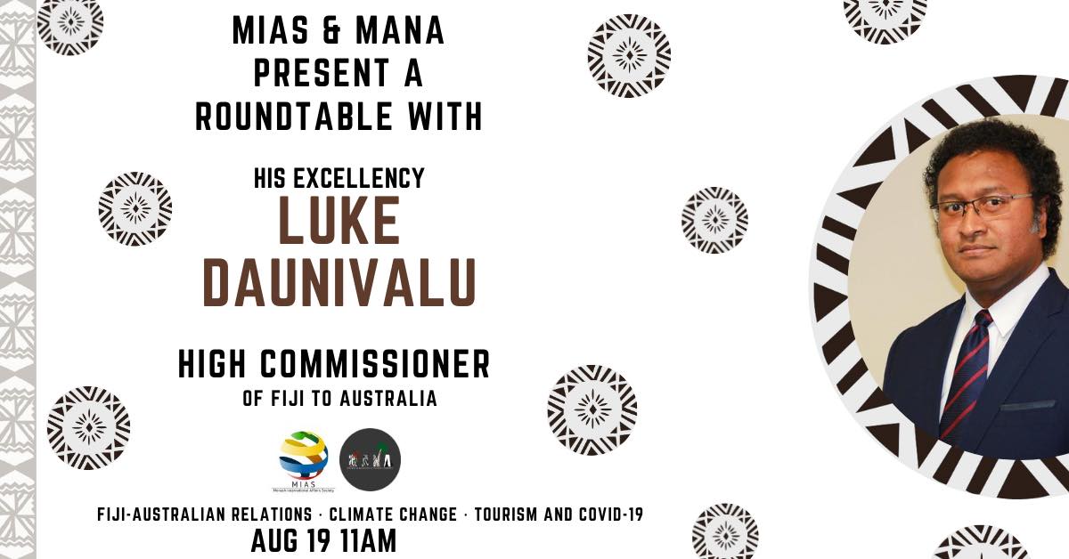Roundtable discussion with Luke Daunivalu, High Commissioner of Fiji to Australia